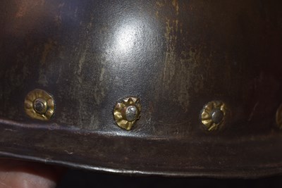 Lot 397 - A 16TH CENTURY ITALIAN CABASET HELMET IN THE SPANISH FASHION