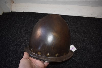 Lot 397 - A 16TH CENTURY ITALIAN CABASET HELMET IN THE SPANISH FASHION