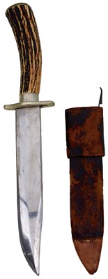 Lot 848 - A VICTORIAN BOWIE KNIFE BY UNDERWOOD