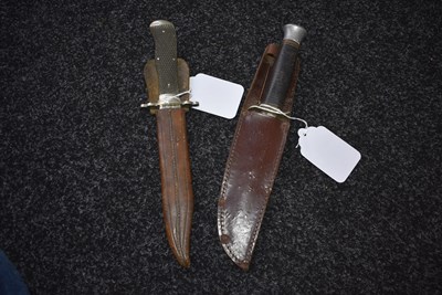 Lot 846 - TWO VARIOUS BOWIE KNIVES