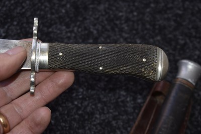 Lot 846 - TWO VARIOUS BOWIE KNIVES