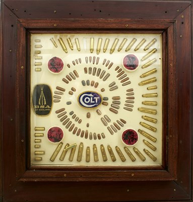 Lot 526 - A MODERN COLT CARTRIDGE DISPLAY BOARD