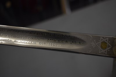 Lot 206 - AN 1895 PATTERN INFANTRY OFFICER'S PRESENTATION SWORD