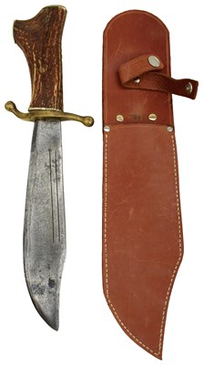 Lot 576 - A LARGE COLLINS & CO V44 SURVIVAL KNIFE