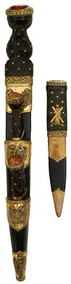 Lot 342 - A BLACK WATCH OFFICER'S DIRK AND SGIAN DUBH ENSEMBLE