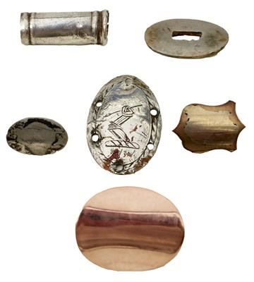 Lot 468 - TWENTY ONE VARIOUS GUN ESCUTCHEONS OR FITTINGS