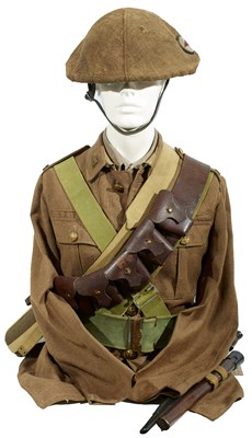 Lot 800 - FIRST WAR STYLE ARTILLERY TROOPER'S ENSEMBLE