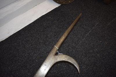 Lot 410 - AN EARLY 16TH CENTURY ITALIAN RONCONE OR POLEARM