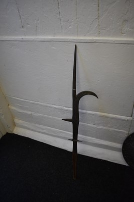 Lot 410 - AN EARLY 16TH CENTURY ITALIAN RONCONE OR POLEARM