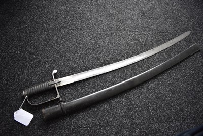 Lot 187 - A LATE 18TH/19TH CENTURY PRUSSIAN CAVALRY TROOPER'S SABRE