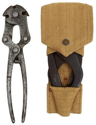 Lot 805 - TWO PAIRS OF FIRST WORLD WAR WIRE CUTTERS