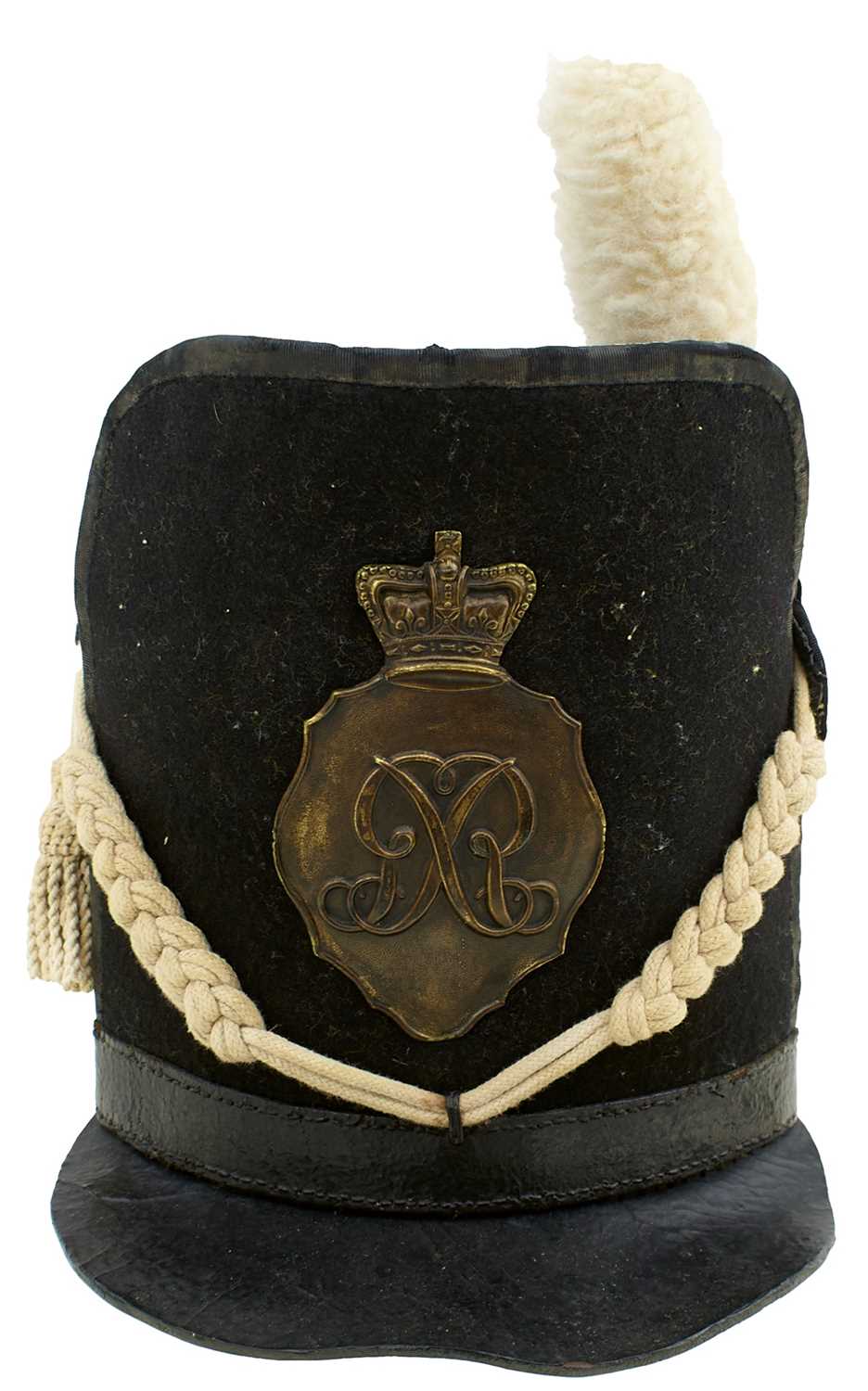 Lot 818 - COPY 11TH REGIMENT OF FOOT (NORTH DEVONSHIRE) GEORGIAN SHAKO