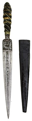 Lot 866 - A 19TH CENTURY SARDINIAN OR CORSICAN DAGGER