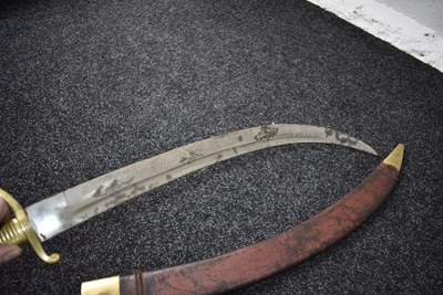 Lot 190 - A 19TH CENTURY FRENCH INFLUENCED SABRE OR SWORD