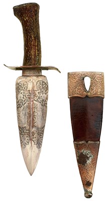 Lot 870 - A SPANISH HUNTING OR SKINNING KNIFE