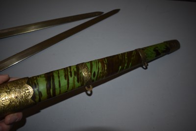 Lot 281 - A 20TH CENTURY CHINESE JIAN OR DOUBLE SWORD