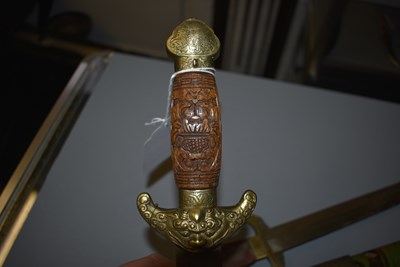 Lot 281 - A 20TH CENTURY CHINESE JIAN OR DOUBLE SWORD