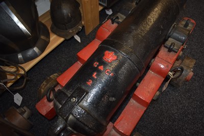 Lot 99 - A LARGE NAVAL CANNON