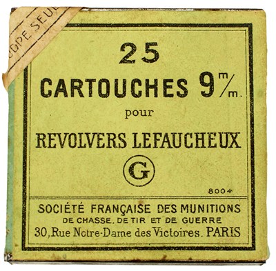 Lot 521 - A SOCIETE FRANCAISE (EX GEVELOT) LEFAUCHEUX CARTRIDGE TIN