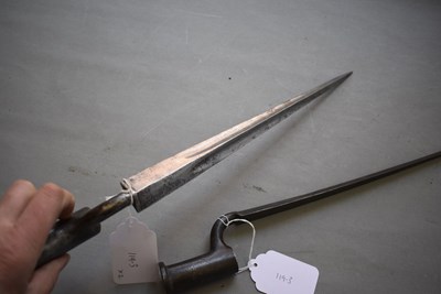 Lot 599 - TWO BROWN BESS SOCKET BAYONETS