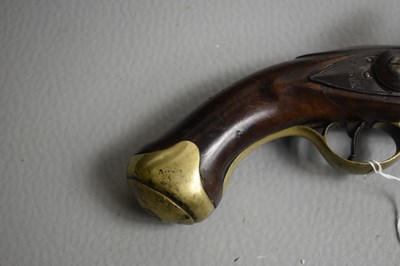 Lot 495 - A SCARCE 1794 PATTERN .650 CALIBRE FLINTLOCK LIGHT DRAGOON PISTOL