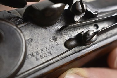 Lot 496 - A SCARCE .650 CALIBRE CANADIAN INDIAN CONTRACT FLINTLOCK PISTOL BY WHEELER & SON