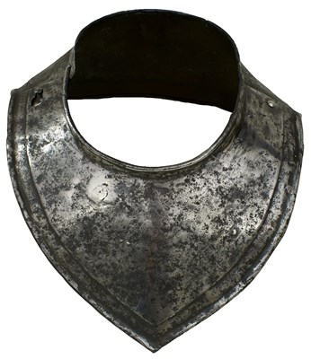 Lot AN ENGLISH CIVIL WAR PERIOD GORGET OR NECK GUARD