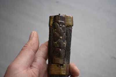 Lot 383 - AN 18TH CENTURY SCOTTISH DIRK SCABBARD