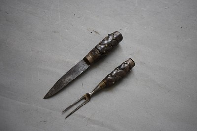 Lot 383 - AN 18TH CENTURY SCOTTISH DIRK SCABBARD