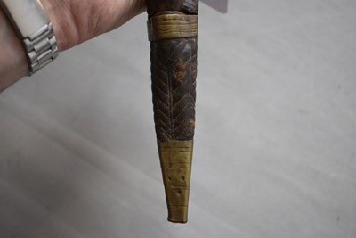 Lot 383 - AN 18TH CENTURY SCOTTISH DIRK SCABBARD