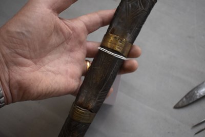 Lot 383 - AN 18TH CENTURY SCOTTISH DIRK SCABBARD