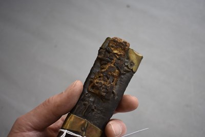 Lot 383 - AN 18TH CENTURY SCOTTISH DIRK SCABBARD
