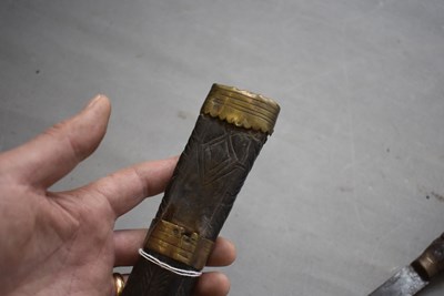 Lot 383 - AN 18TH CENTURY SCOTTISH DIRK SCABBARD