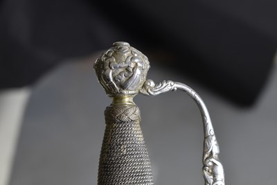 Lot 317 - AN 18TH CENTURY SILVER HILTED SMALL SWORD
