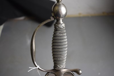 Lot A ROBUST 18TH CENTURY SILVER HILTED SMALL SWORD