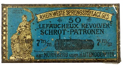 Lot 501 - A RHEINISCH, WESTFALISCHE SPRENGSTOFF, NUREMBURG, TIN