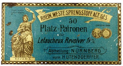 Lot 514 - A RHEINISCH, WESTFALISCHE SPRENGSTOFF, NUREMBURG, TIN