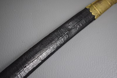 Lot 215 - A GIVR BROAD BLADED 1827 PATTERN NAVAL OFFICER'S SWORD