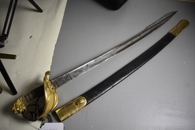 Lot A GIVR BROAD BLADED 1827 PATTERN NAVAL OFFICER'S SWORD
