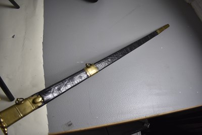 Lot A GEORGIAN NAVAL OFFICER'S FIVE BALL SPADROON OR SWORD