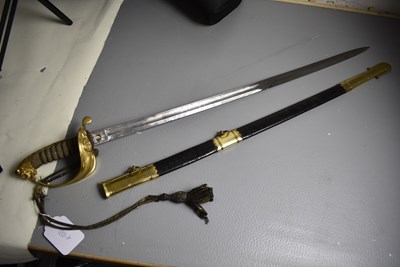 Lot A SCARCE EAST INDIA COMPANY NAVAL OFFICER'S SWORD
