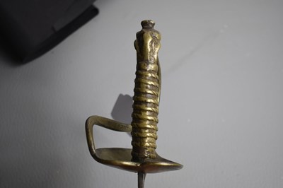 Lot AN EARLY TO MID 18TH CENTURY BRITISH INFANTRY HANGER