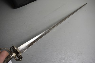 Lot AN EARLY 18TH CENTURY SILVER HILTED SMALL SWORD