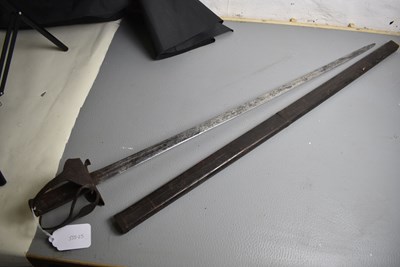 Lot 332 - AN 18TH CENTURY ENGLISH INFANTRYMAN'S SWORD