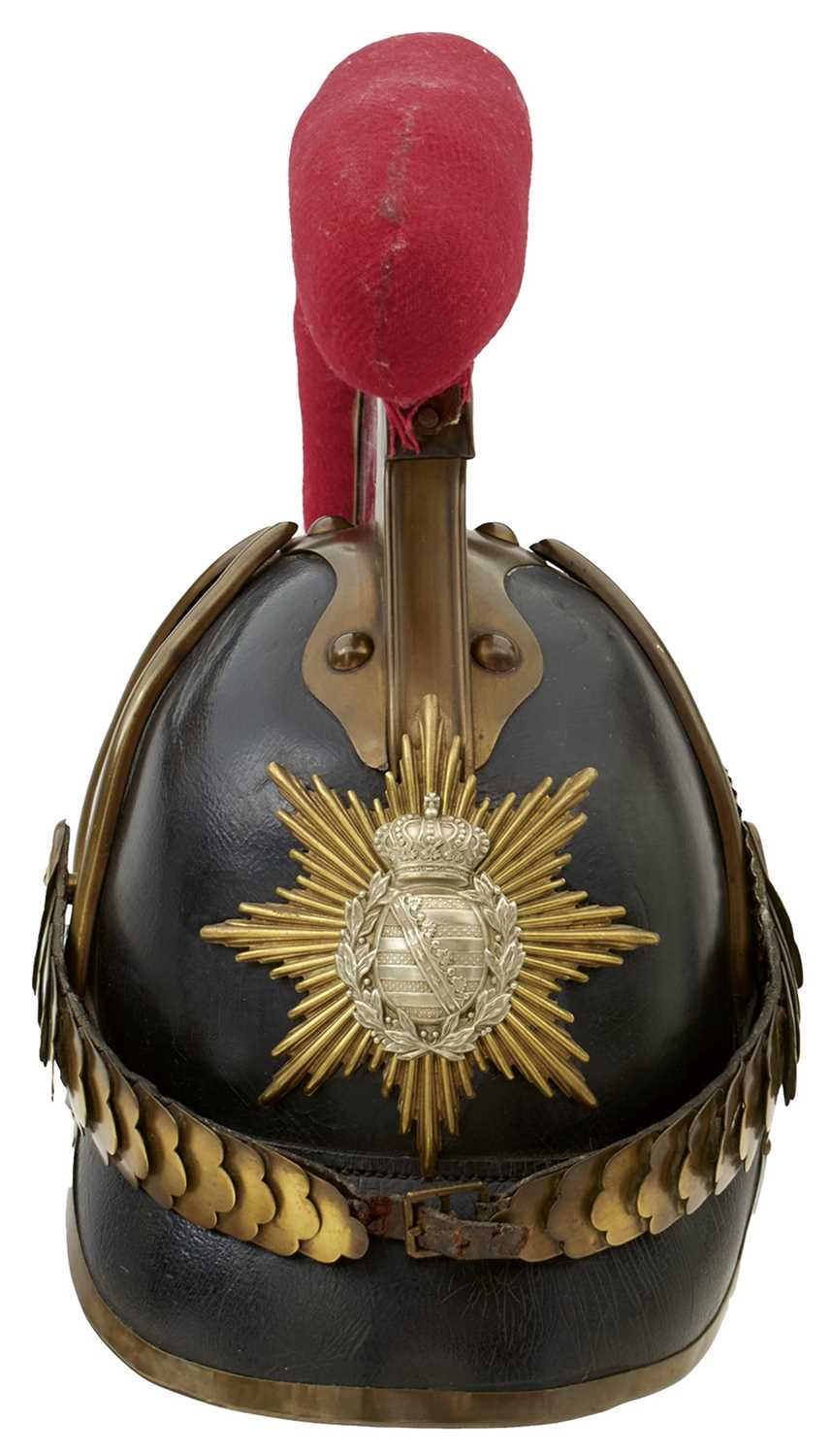 Lot 748 - A SAXON RAUPENHELM OR HELMET,