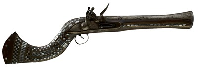 Lot 171 - AN EASTERN FLINTLOCK BLUNDERBUSS