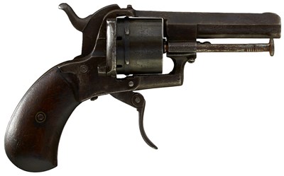 Lot 532 - A CONTINENTAL 7MM SIX-SHOT PINFIRE REVOLVER