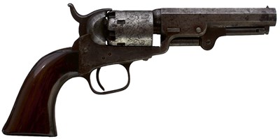 Lot 772 - A .31 CALIBRE FIVE-SHOT PERCUSSION LONDON COLT POCKET REVOLVER