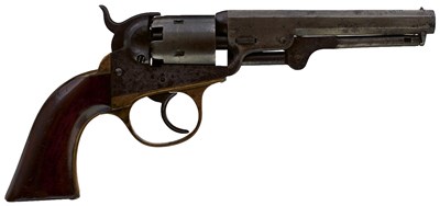 Lot 774 - A .31 CALIBRE FIVE-SHOT PERCUSSION COOPER POCKET REVOLVER