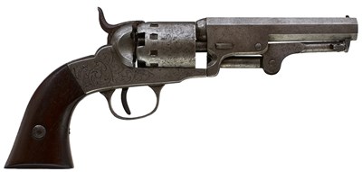 Lot 775 - A .31 CALIBRE FIVE-SHOT PERCUSSION MANHATTAN POCKET REVOLVER